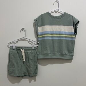 Wonder Nation Green Textured Top